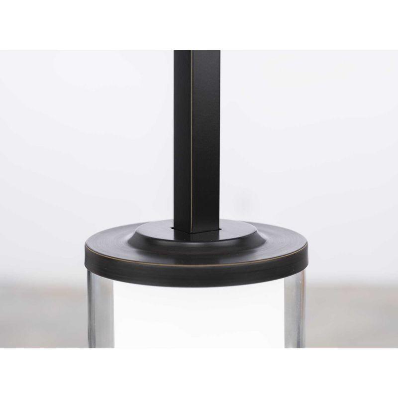 Progress Lighting Mast 1-Light Mini-Pendant, Brushed Nickel, Clear and Etched Glass Shade