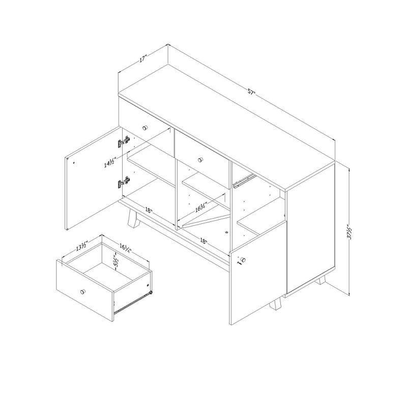 Bellami Buffet With Wine Storage
