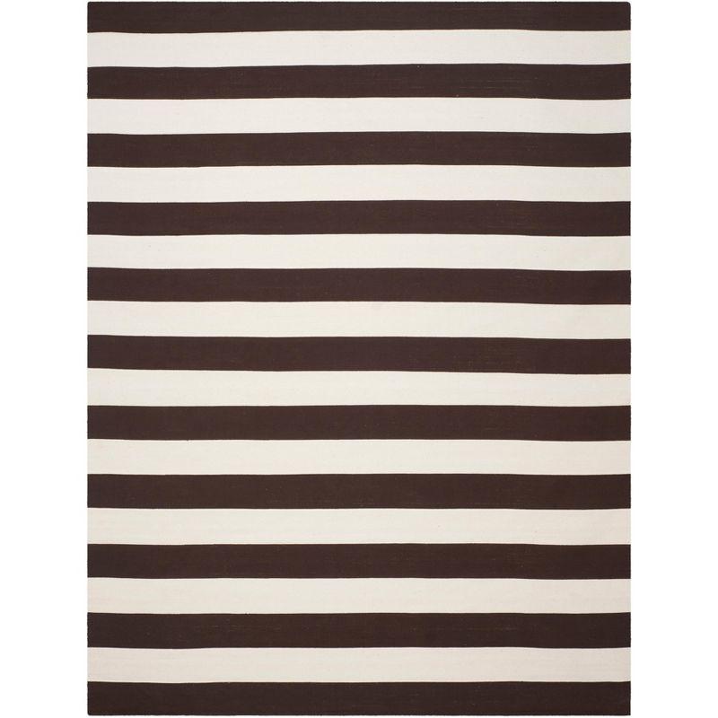 Montauk MTK712 Hand Woven Indoor Area Rug - Black/Ivory - 9'x12' - Safavieh