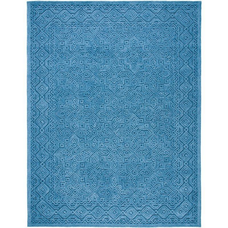 Textural TXT101 Hand Tufted Indoor Area Rug - Dark Blue - 6'x9' - Safavieh