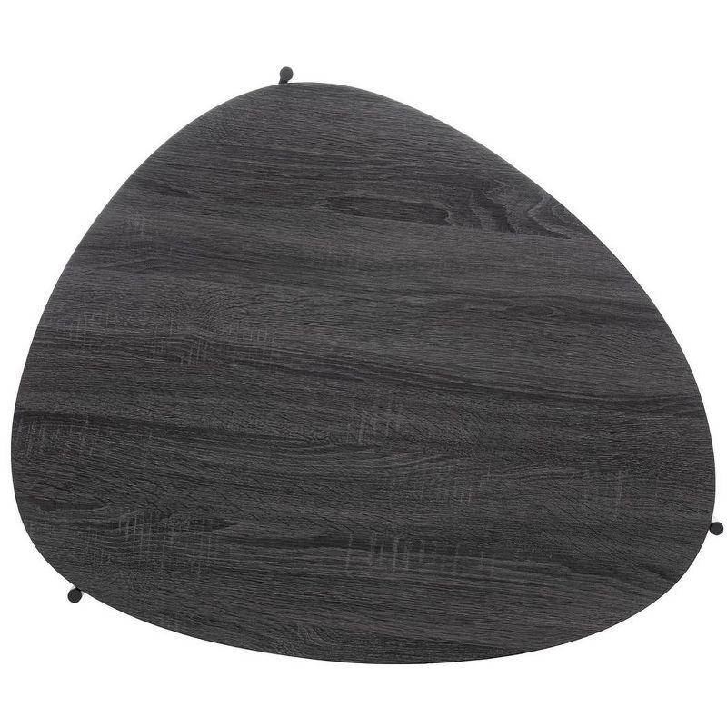 Sven Coffee Table - Dark Grey Oak/Black - Safavieh