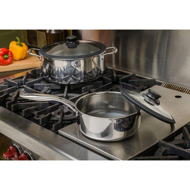 Frieling Black Cube, 7 pc. Cookware Set, Stainless steel/quick release