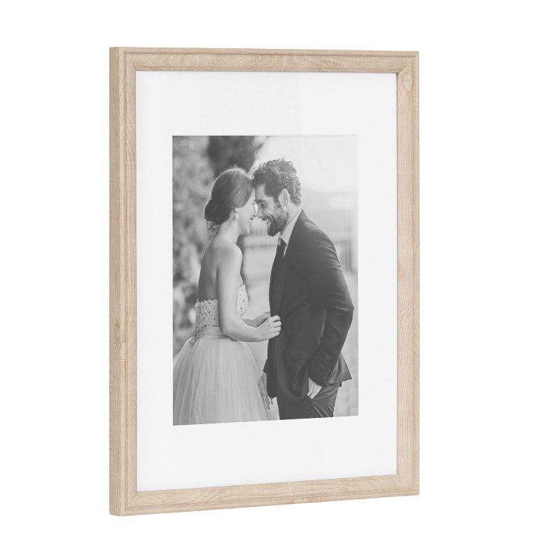 Kate & Laurel All Things Decor (Set of 4) 11"x14" Matted to 8"x10" Adlynn Rectangle Picture Frames Natural