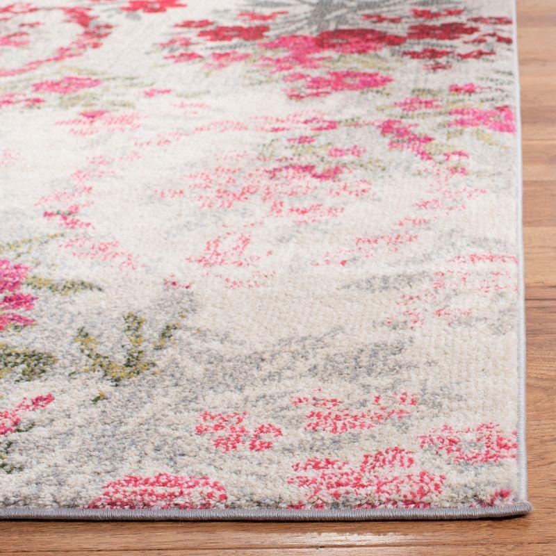 Monaco MNC205 Power Loomed Indoor Area Rug - Ivory/Pink - 6'7"x9'2" - Safavieh.