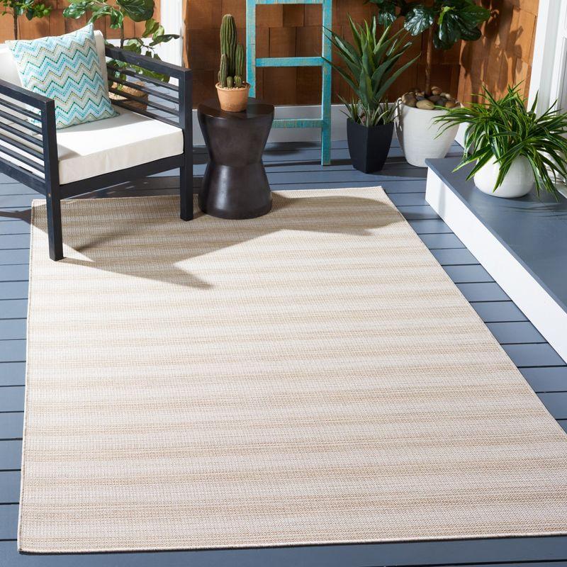 Hampton HTN231 Power Loomed Indoor/Outdoor Area Rug - Natural - 5'1"x7'6" - Safavieh.