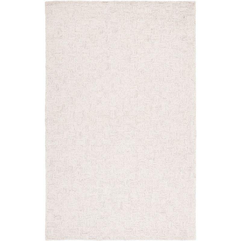 Micro-Loop MLP537 Hand Tufted Area Rug - Light Grey/Ivory - 5'x8' - Safavieh.