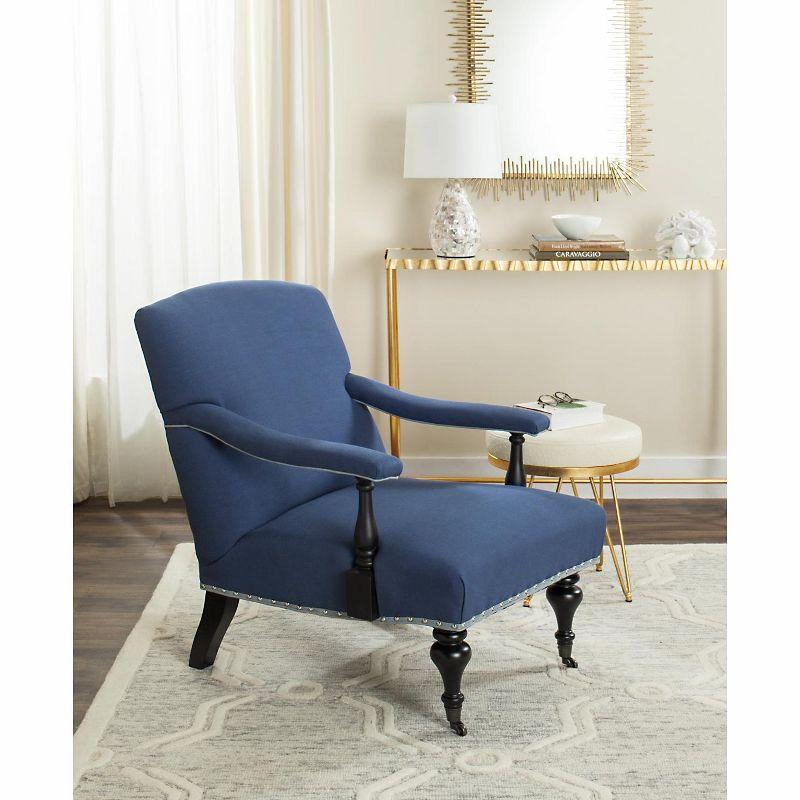 Devona Arm Chair - MCR4731 - Steel Blue - Safavieh
