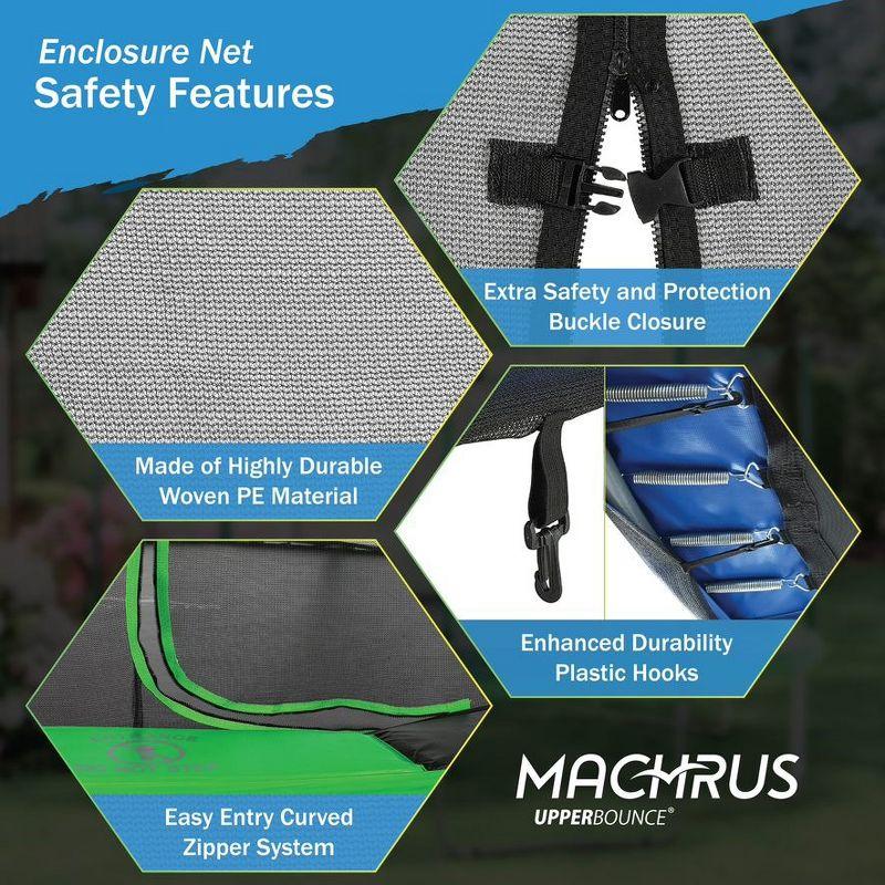 Machrus Upper Bounce Replacement Trampoline Net - Installs Outside of Frame