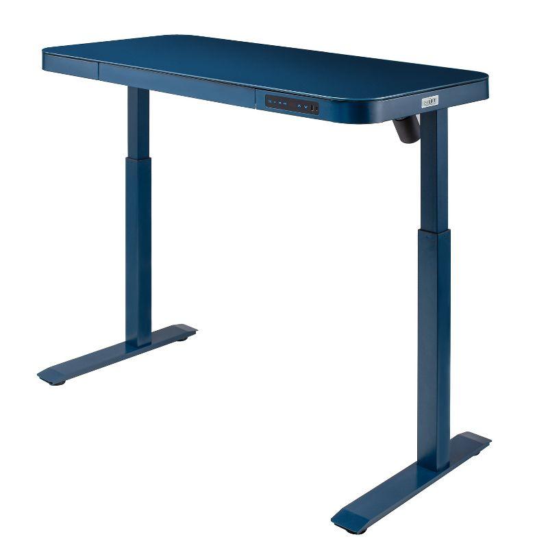 airLIFT 48" W Electric Adjustable Height Tempered Glass Desk
