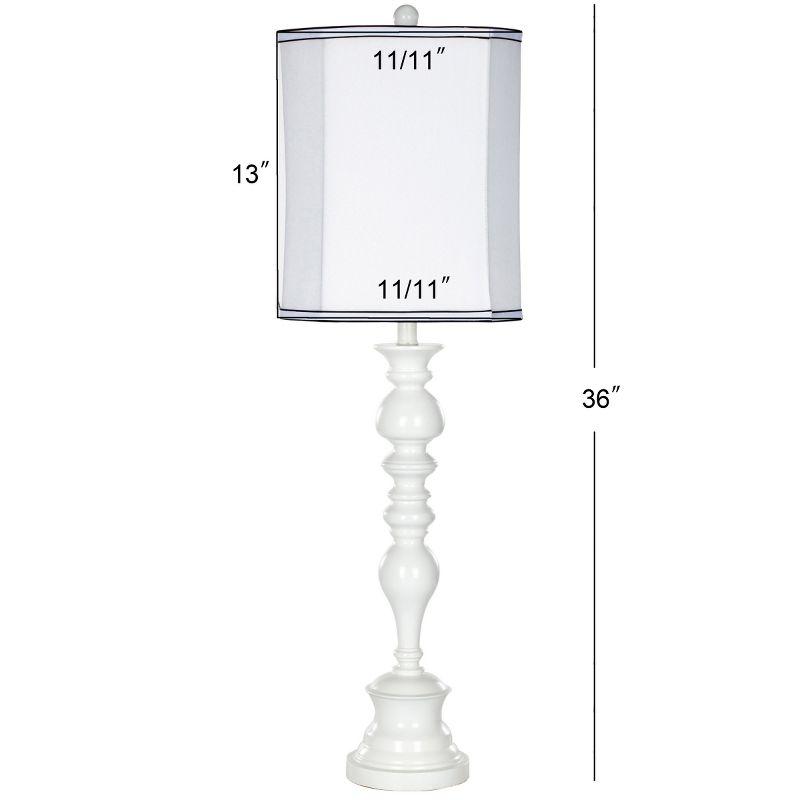 Poly Candlestick Lamp - 36 Inch Height - LIT4057 - White - Safavieh