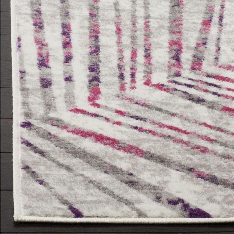 Skyler SKY191 Power Loomed Indoor Area Rug - Grey/Pink - 8'x10' - Safavieh