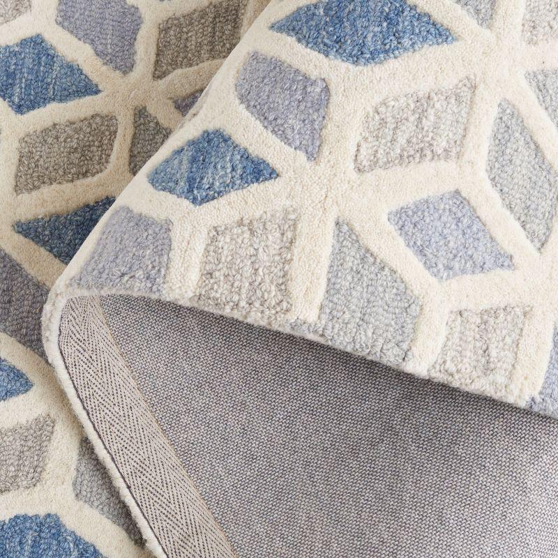 Safavieh Ebony Hand Tufted 80% Wool And 20% Cotton Geometric Rug