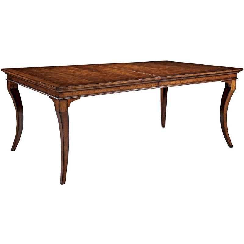 Hekman Rectangular Extendable Brown Wood Dining Table