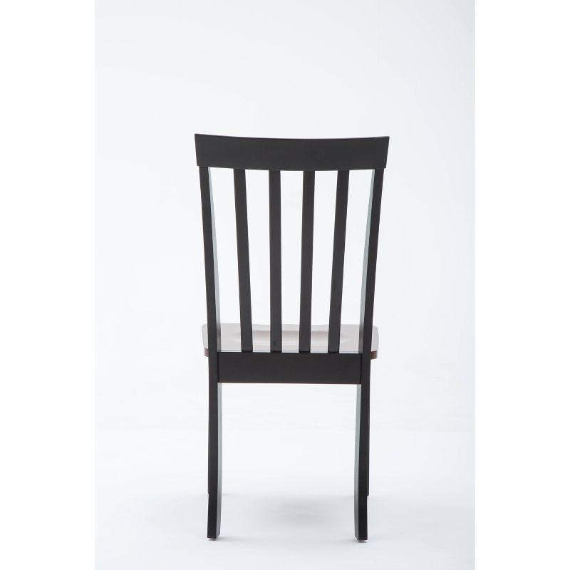 Bloomington Dining Chairs Black And Cherry (Set Of 2) - Boraam: Rubberwood, Comfort Backrest, 250lbs Capacity