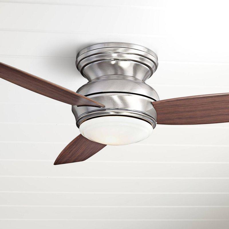 44" Concept II 3 - Blade Outdoor LED Propeller Ceiling Fan with Wall Control and Light Kit Included