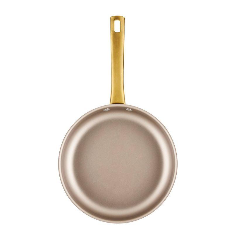 Farberware Radiant 2.75qt Nonstick Covered Saute Pan: Dishwasher-Safe, Tempered Glass Lid, Gas & Electric Compatible