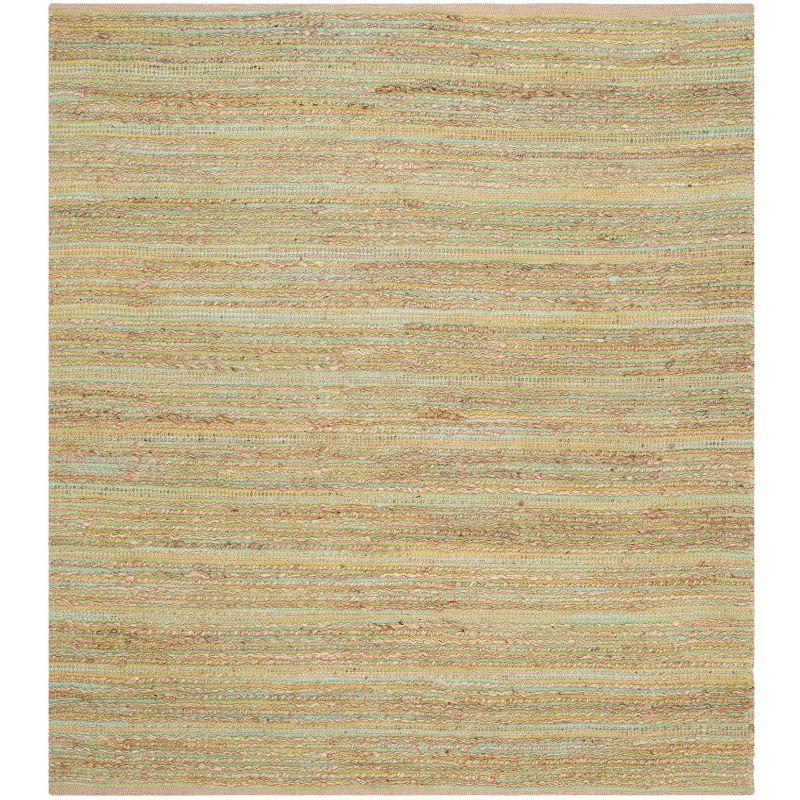 Cape Cod CAP851 Woven Indoor Area Rug - Green - 6'x6' - Safavieh