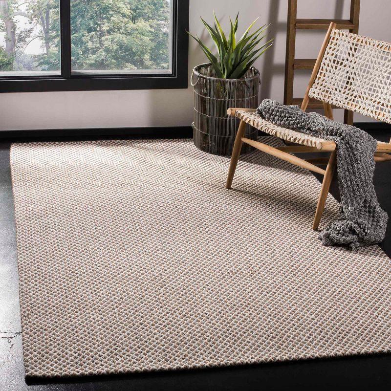 Wilton WIL104 Hand Hooked Area Rug Grey / Ivory 4' X 6' - Safavieh.