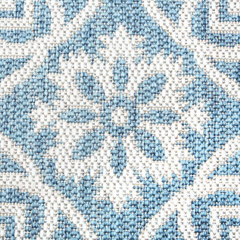 Nicole Miller New York Patio Country Danica Geometric Indoor/Outdoor Area Rug, Blue/Gray