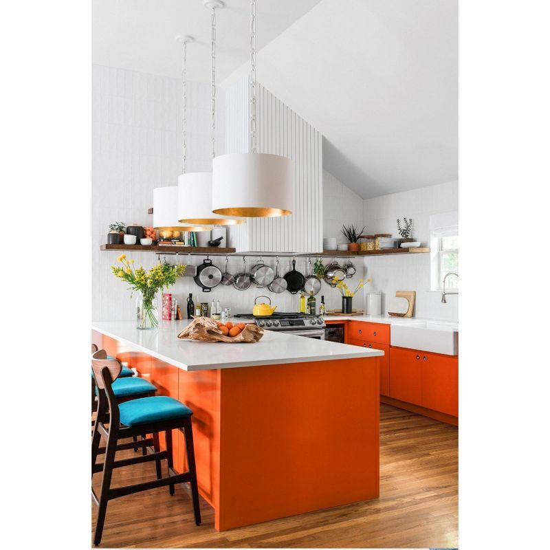 Crystorama Lighting Alston 6 - Light Chandelier in  Matte White/Antique Gold