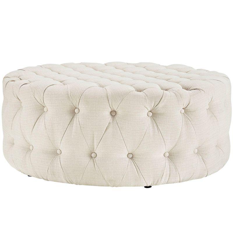 Modway Copper Grove Harrison Blue Amour Fabric Ottoman