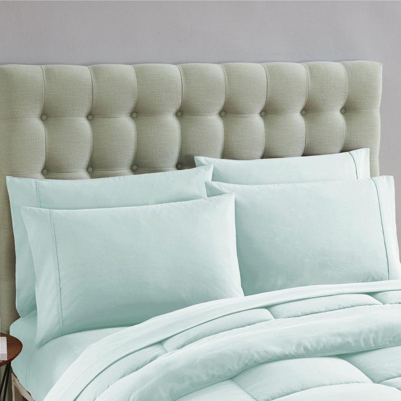 Sweet Home Collection All Season Bed-in-A-Bag 5pc/7pc Solid Color Comforter & Sheet Set Ultra Soft Bedding by Sweet Home Collection