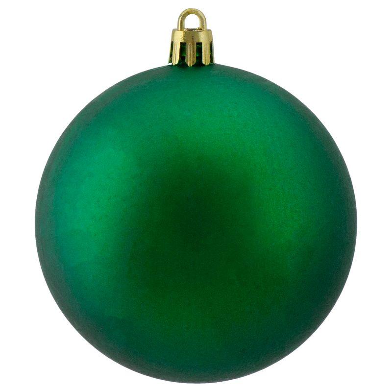 Northlight 32ct Shatterproof Matte Christmas Ball Ornament Set 3.25" - Green