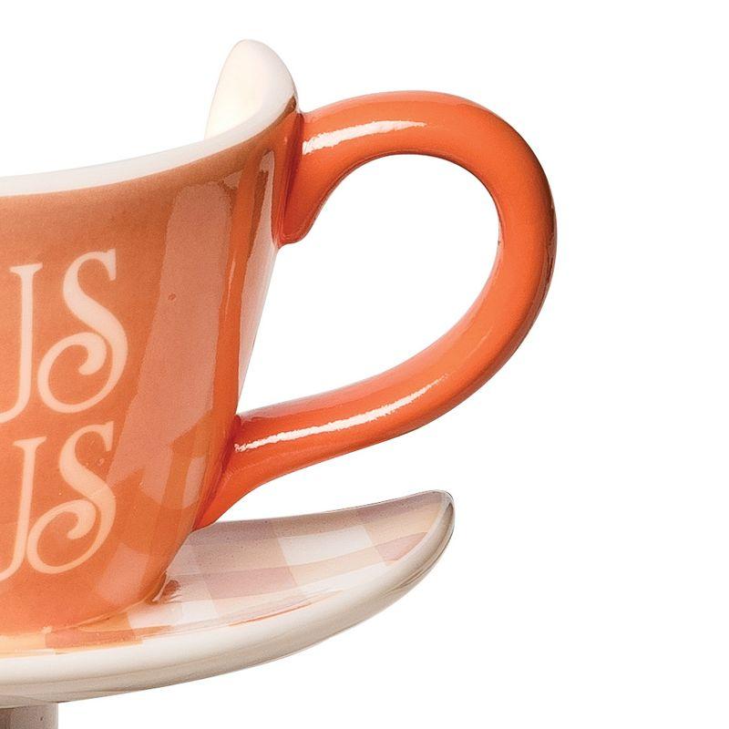 Hocus Pocus Orange Ceramic Teacup Night Light