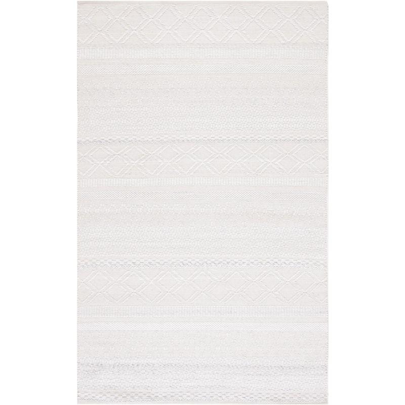 Ivory Coast Artisan 3' x 5' Flat Woven Wool & Synthetic Rug