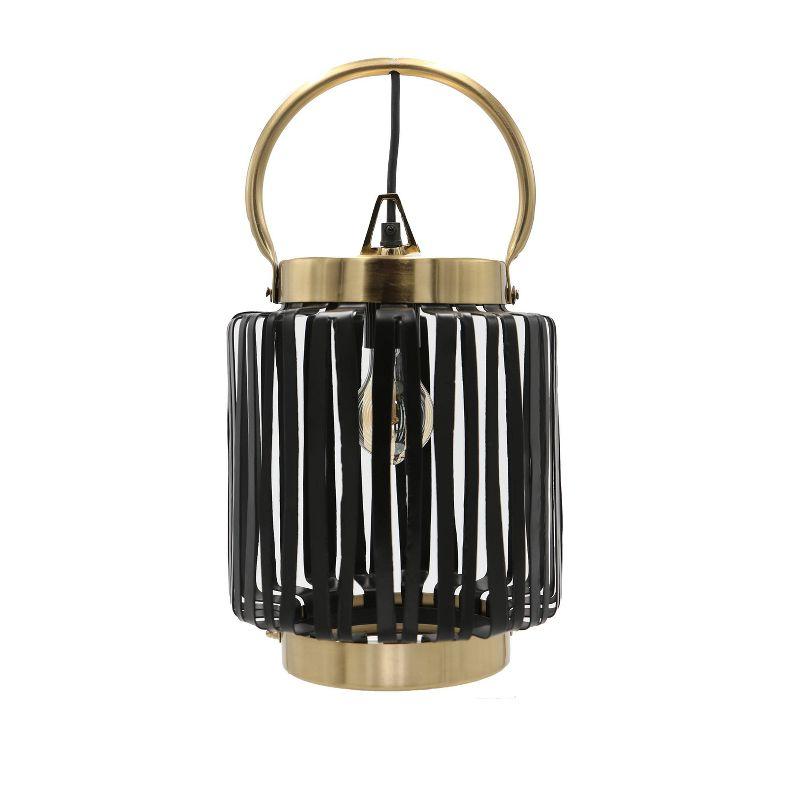 16" Metal Ford Lantern Pendant - River of Goods: UL Listed, Adjustable Height, Ceiling Lamp with E26 Socket