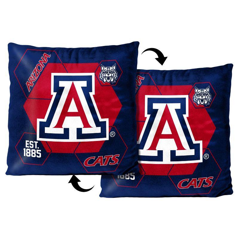 NCAA Arizona Wildcats Firm Density Connector Velvet Reverse Pillow