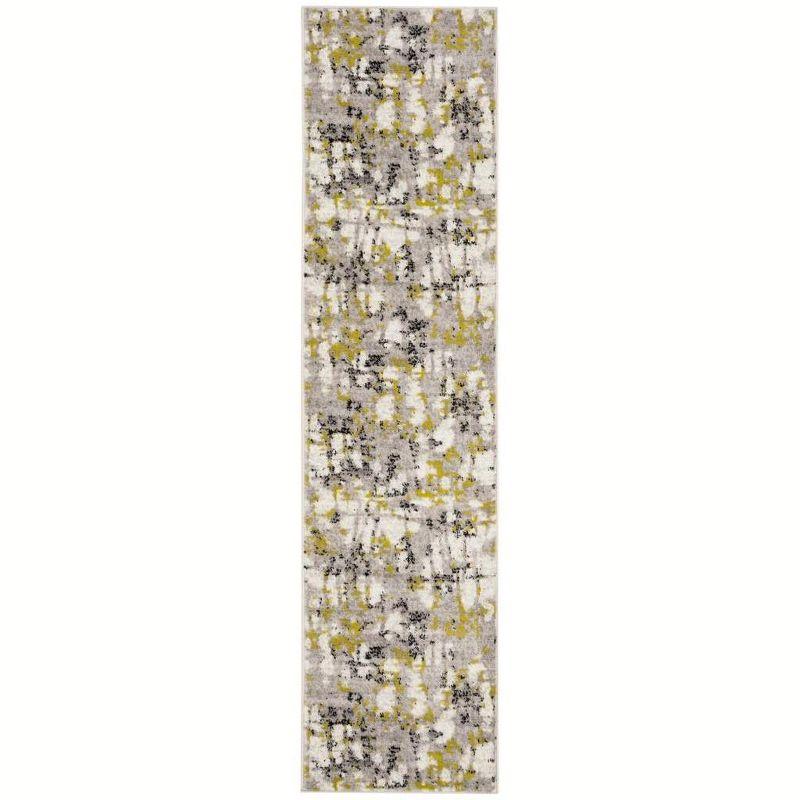 Skyler SKY193 Power Loomed Indoor Runner Rug - Grey/Green - 2'x8' - Safavieh