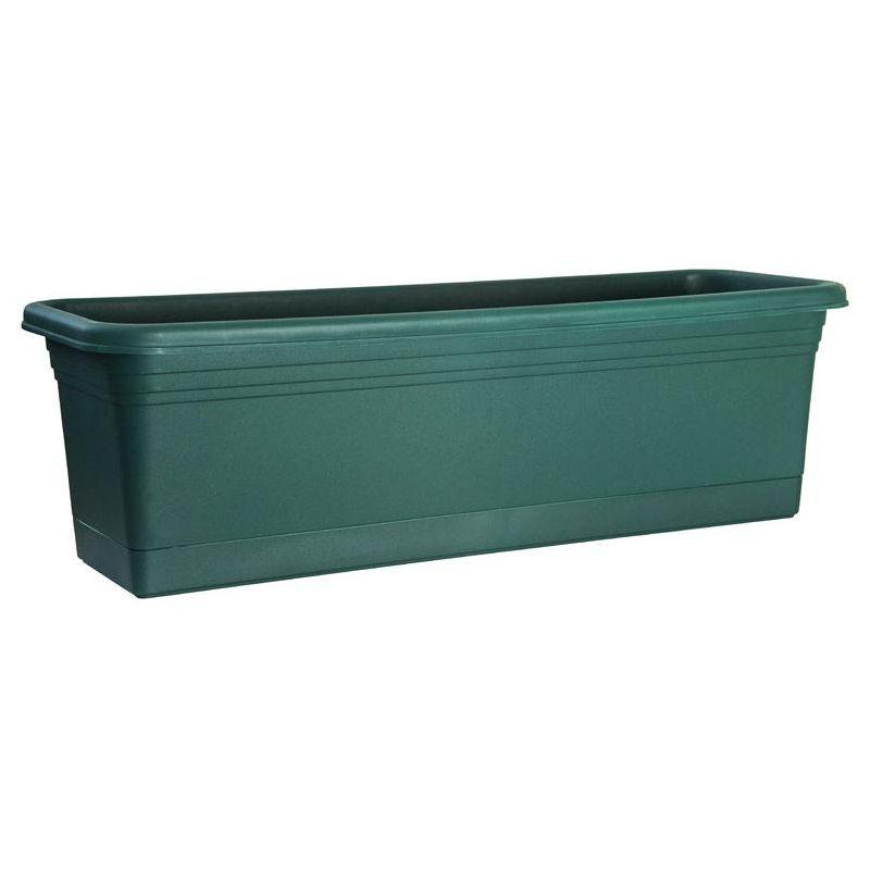 Slate Green Polyresin Rectangular Window Box Planter