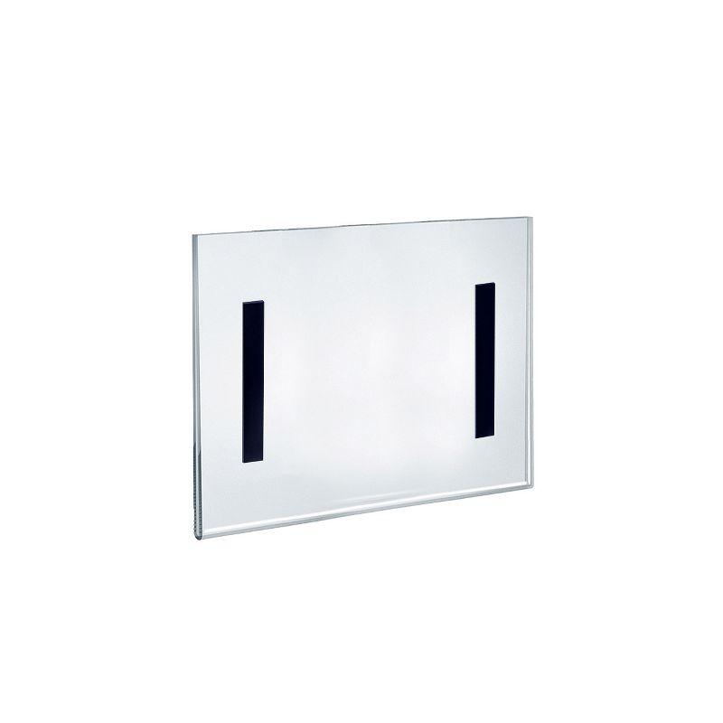 Azar Displays Clear Acrylic Magnet Back Sign Holder Frames 10" W x 8" H - Landscape / Horizontal, 2-Pack (Set of 2)