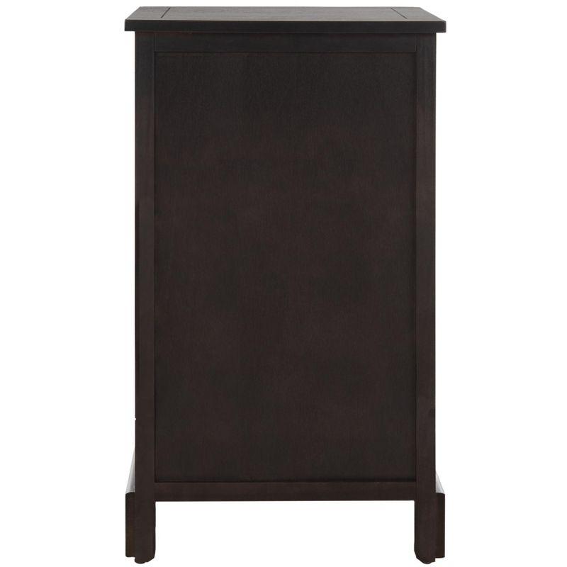 Carrie Side Storage Side Table - AMH5700F - Brown - Safavieh Couture