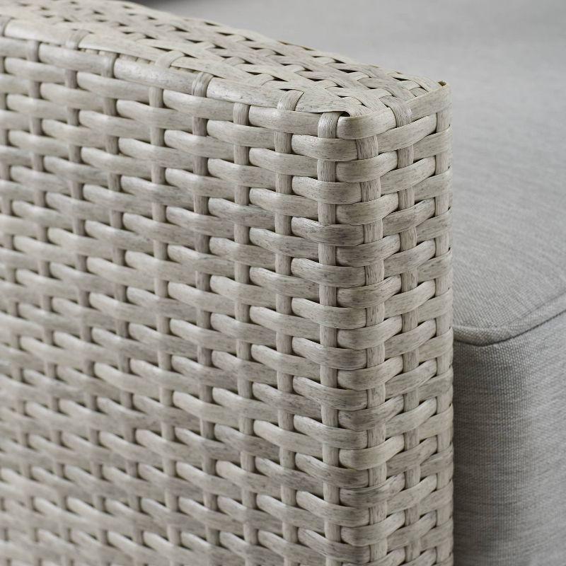 Capella Outdoor Wicker Sofa - Gray/Acorn - Crosley