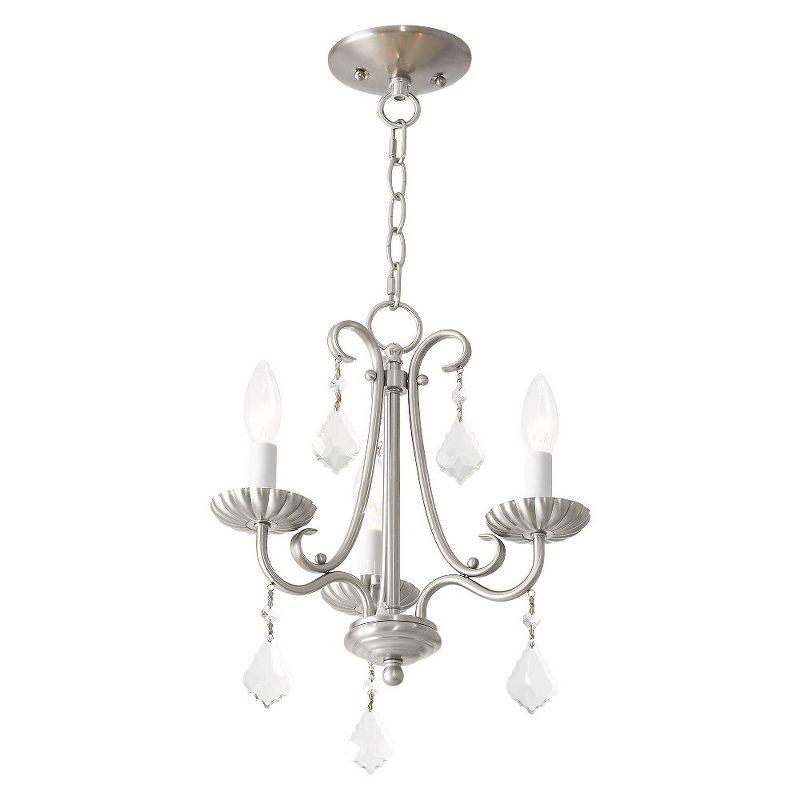 Livex Lighting Callisto 3 - Light Chandelier in  Brushed Nickel