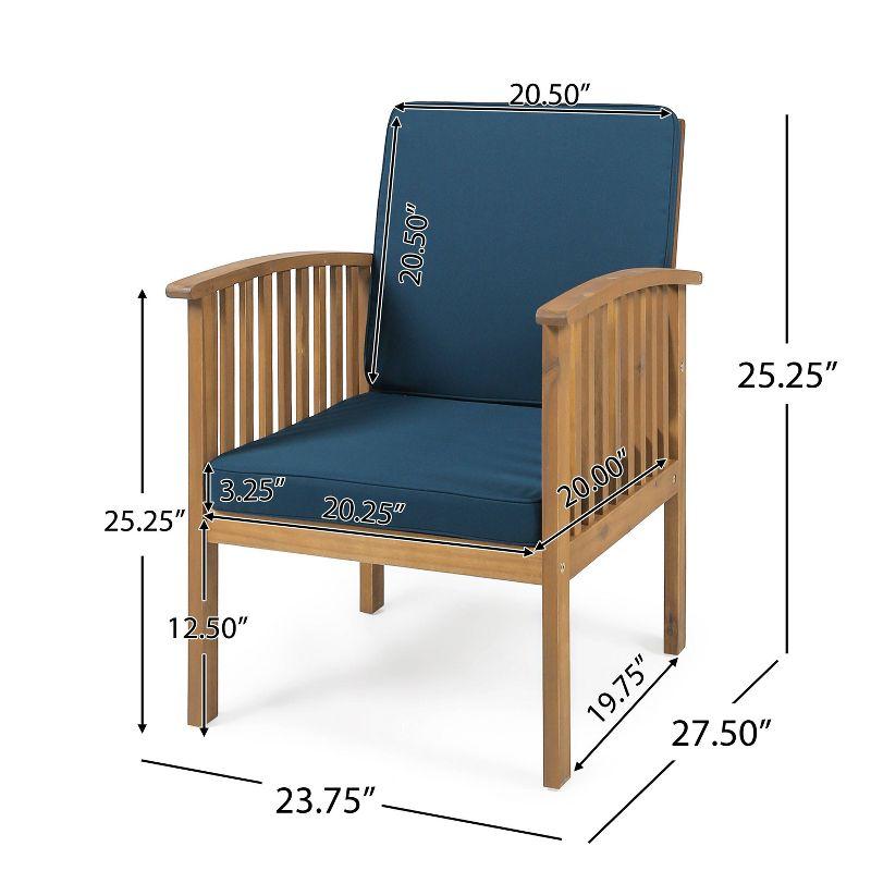 Casa 2pk Acacia Club Chairs - Christopher Knight Home