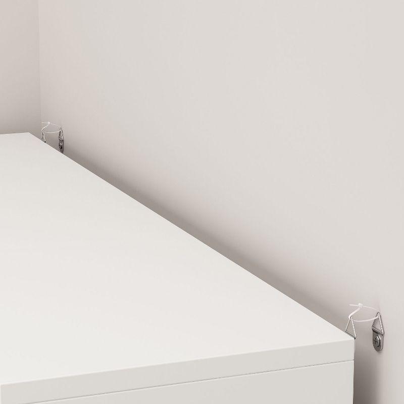 FUFU&GAGA White Modern Shoe Storage Cabinet with 3 Flip Drawers