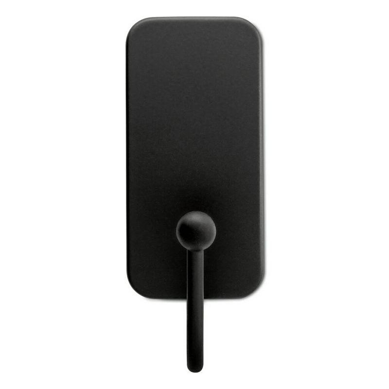 Command Small Matte Black Hooks: Decorative Wall & Kitchen Hooks, Metal, 0.5 lb Capacity, 2-Pack