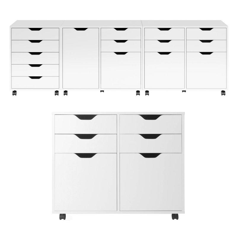 Halifax 2 Sections Mobile Storage Cabinet - Winsome