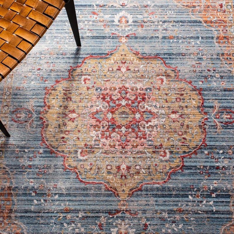 Kenitra KRA676 Power Loomed Area Rug - Blue/Red - 8'x10' - Safavieh.