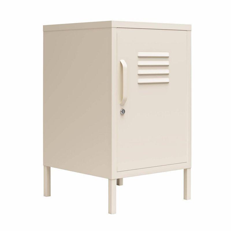 Cache Metal Locker End Table with Storage