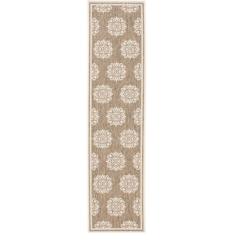 Beach House BHS181 POWER LOOMED Indoor/Outdoor Runner Rug - Beige/Cream - 2'2"x10' - Safavieh