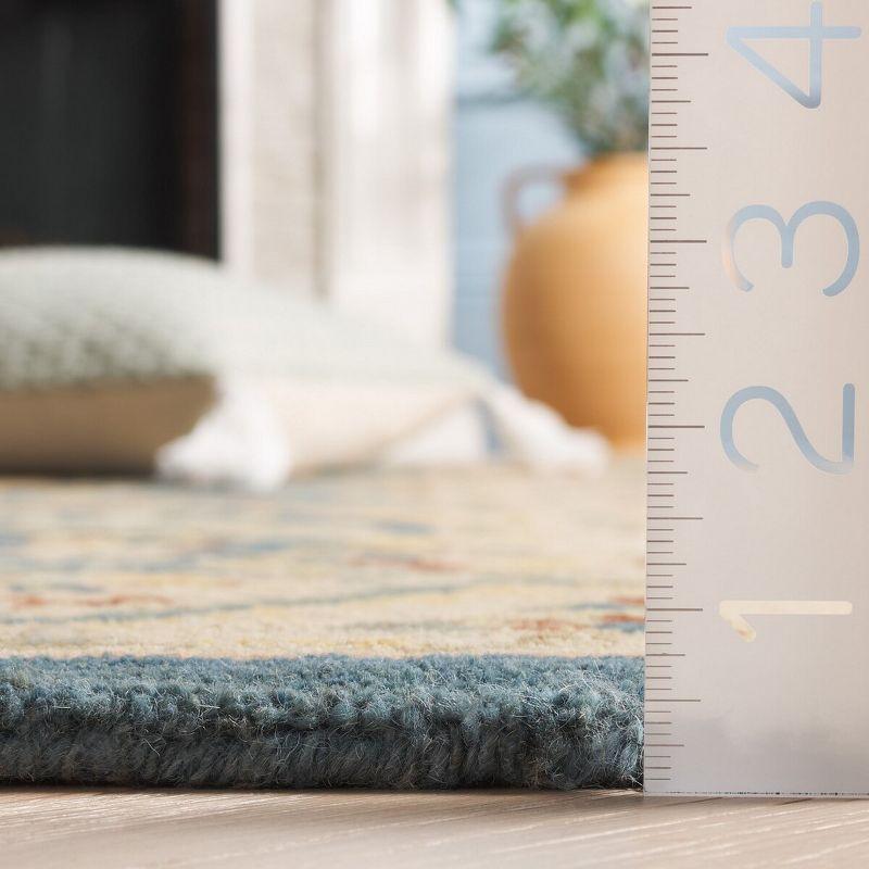 Antiquity AT14 Hand Tufted Indoor Area Rug - Blue - 4'x6' - Safavieh