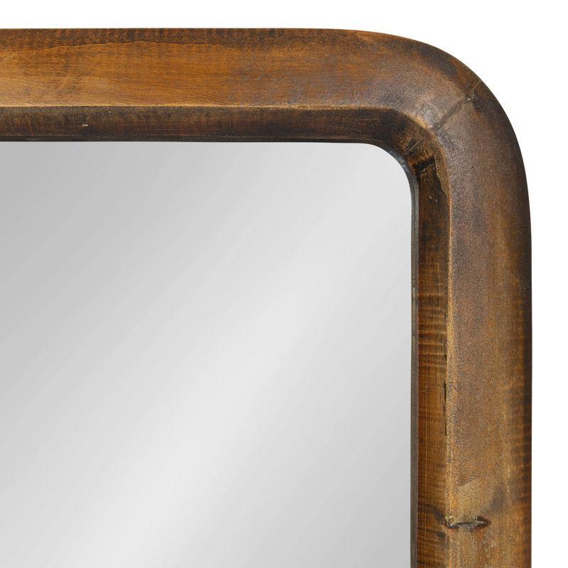 Pao Full Length Wall Mirror Walnut Brown - Kate & Laurel All Things Decor