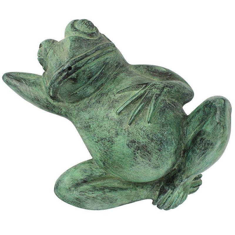 Spitting Lazy Frog Garden Statue