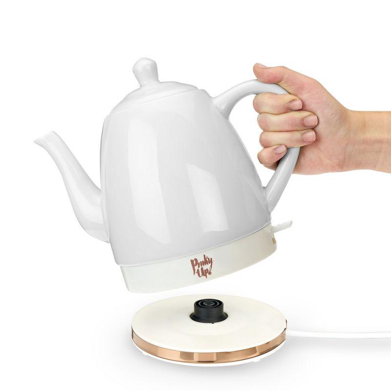 Pinky Up Noelle 1.5 Quarts Ceramic Electric Tea Kettle