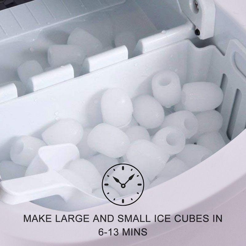 Costway Portable Compact Electric Ice Maker Machine Mini Cube 26lb/Day