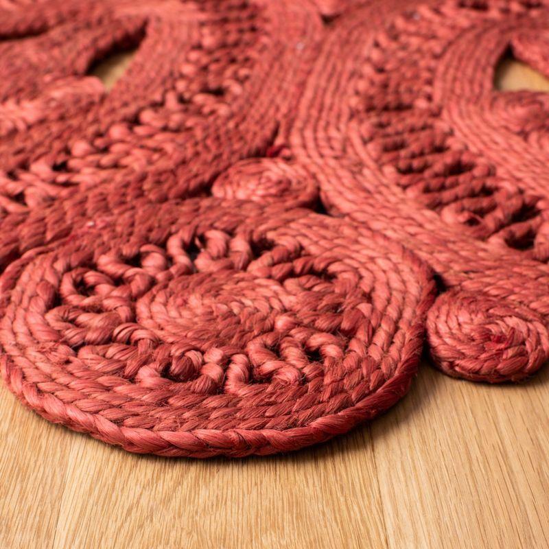 Natural Fiber NF360 Hand Woven Indoor Area Rug - Rust - 5' Round - Safavieh